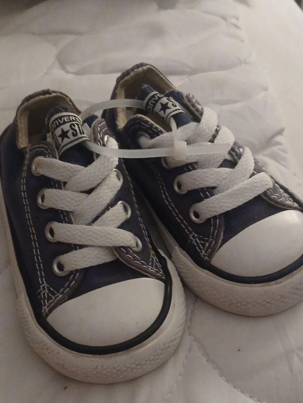 Converse Kids Low-Top Sneakers in Navy and White